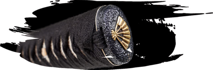 Sensu Koshirae con tsuba Hachi-Mokko